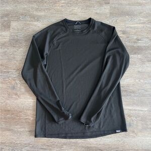 Patagonia Capeliene Black Baselayer Midweight Long Sleeve Shirt Men’s Large L
